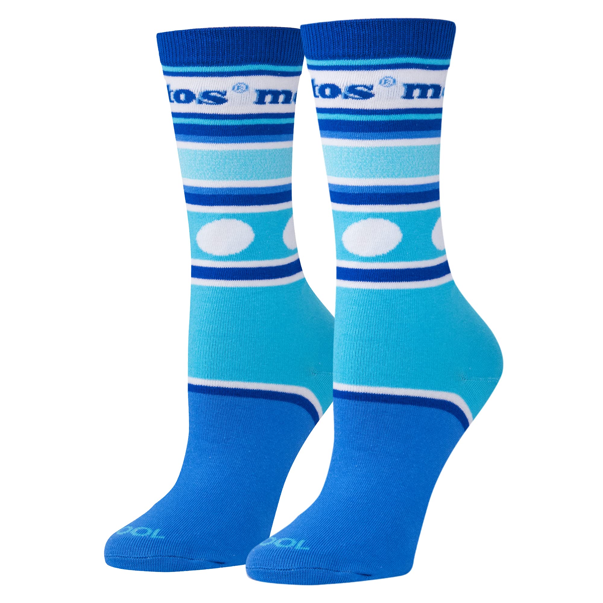 Funny Graphic Print Women's Crew Length Striped Socks - Cool & Comfortable for Casual Wear, Gifts, and Everyday Use