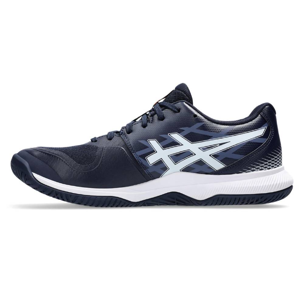 ASICS Gel Tactic 12 Men's Volleyball Shoes - Indoor Court Shoes for Badminton, Squash & Tennis - Lightweight & Supportive Athletic Shoes (Midnight/White) - Perfect for Gym Training & Competitive Sports