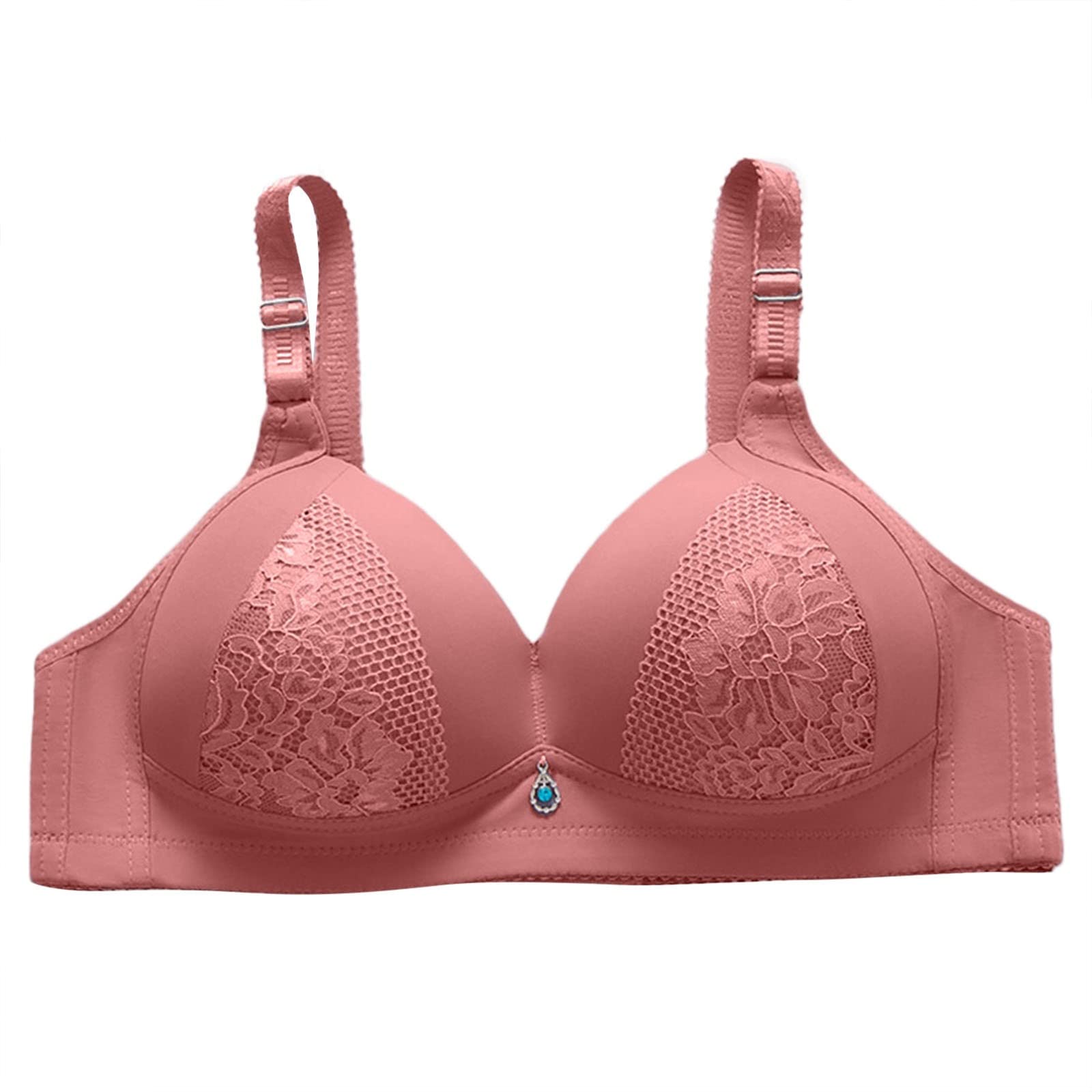 Women's Adjustable Front Closure Sports Bra - Extra Elastic, Breathable Push Up Workout Bra for Running, Yoga & Gym