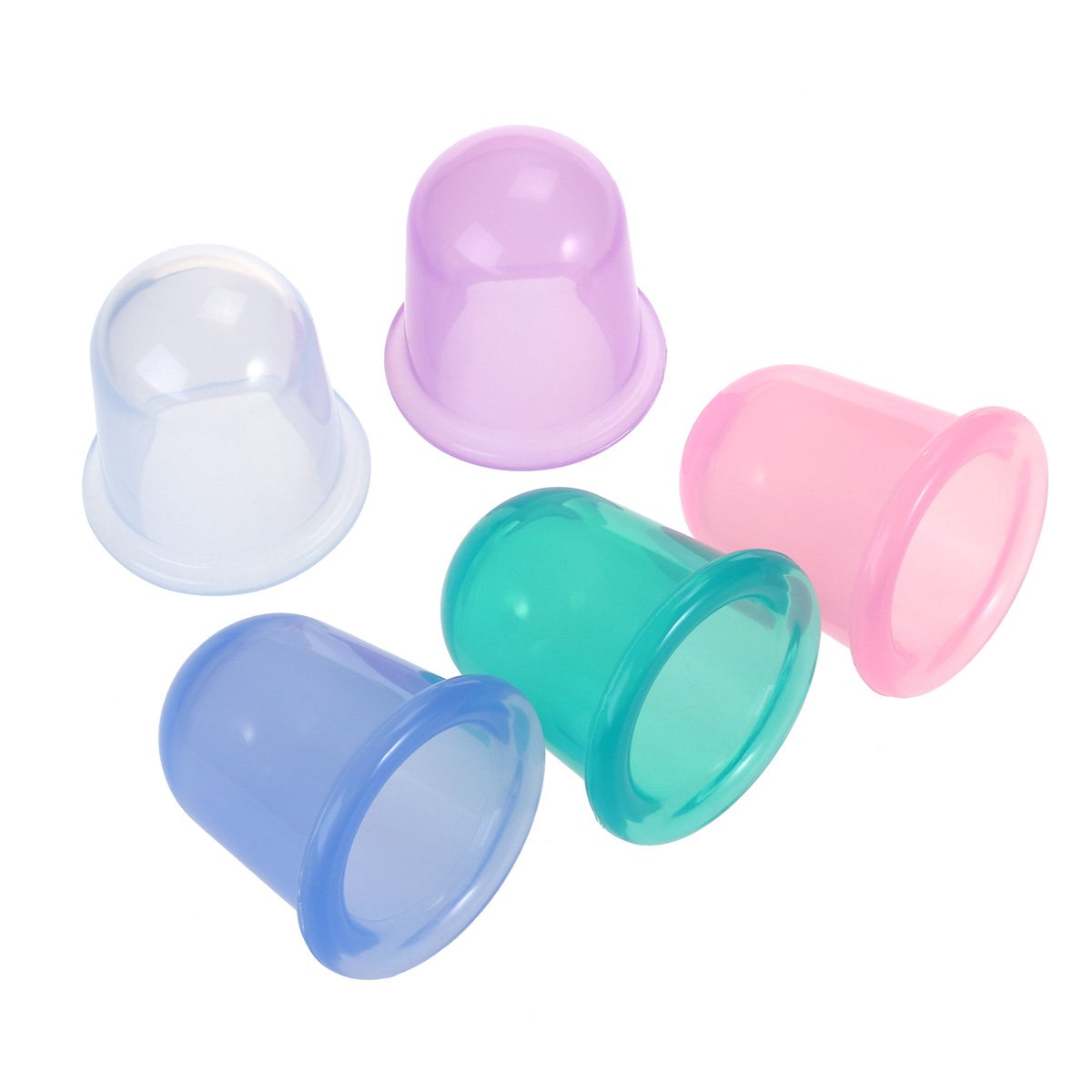 5pcs Silicone Cupping Therapy Set - Anti-Cellulite Massage Cups for Pain Relief & Muscle Relaxation - Perfect for Home Spa, Yoga Recovery & Sports Therapy