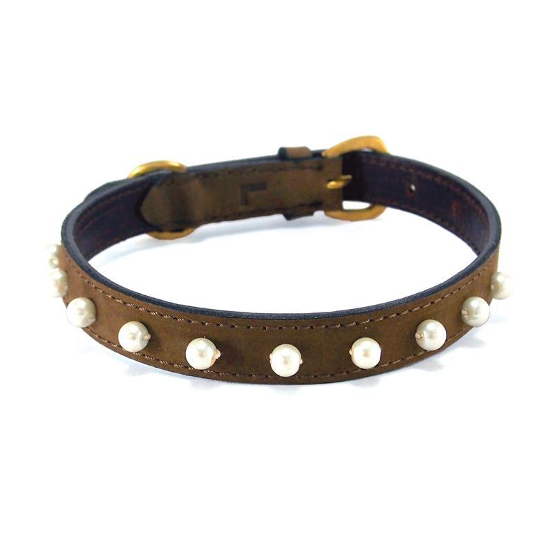 GEORGIE PAWS Pearl Dog Collar - Elegant & Adjustable Pet Necklace for Small & Medium Dogs - Perfect for Weddings, Parties & Special Occasions
