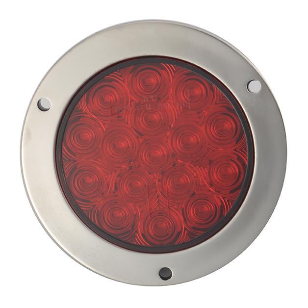 Fortpro 4 Round LED Light with 16 SQ LEDs - Bright Energy-Efficient Lighting for Home, Garage, Workshop, and Outdoor Use