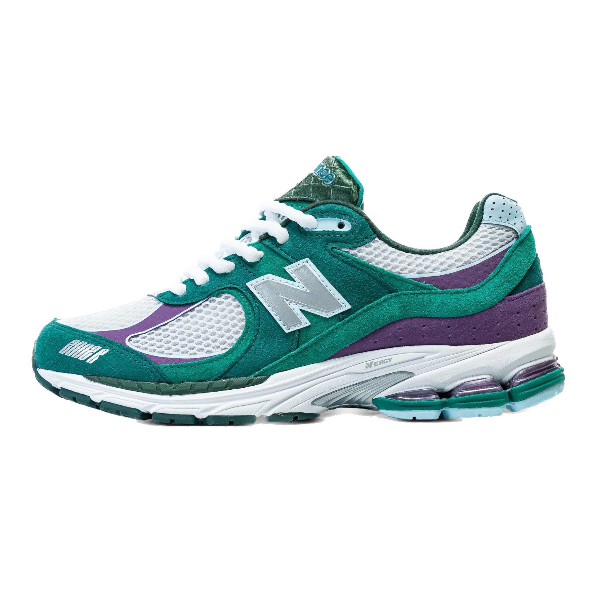New Balance 2002R Up There Backyard Legends Sneakers - Green, Purple & Grey Colorway - Perfect for Running, Walking & Casual Streetwear Fashion