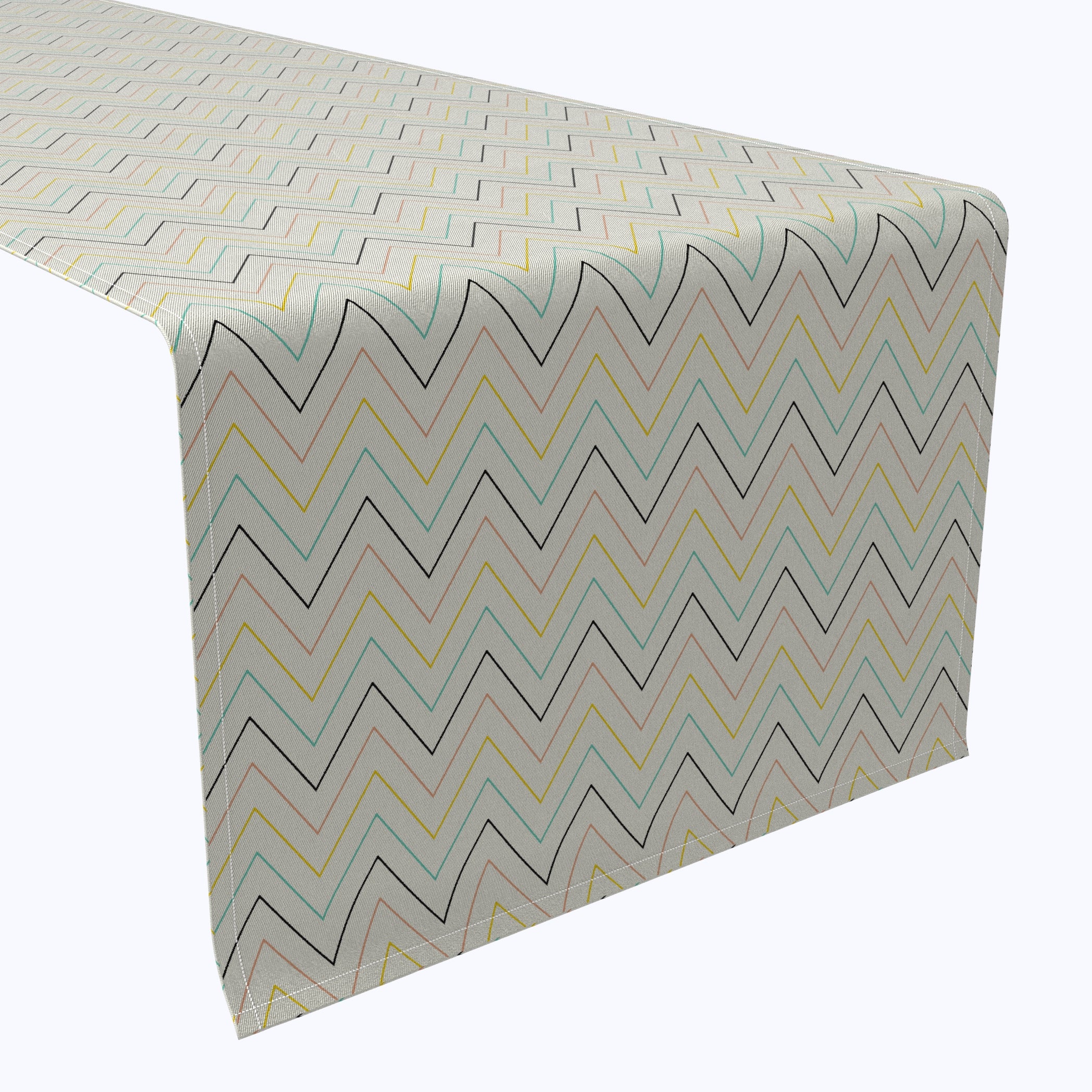 Elegant Chevron Wave Table Runner for Dining Room Decor - Washable & Wrinkle-Resistant Tablecloth for Weddings, Parties, and Holiday Decorations