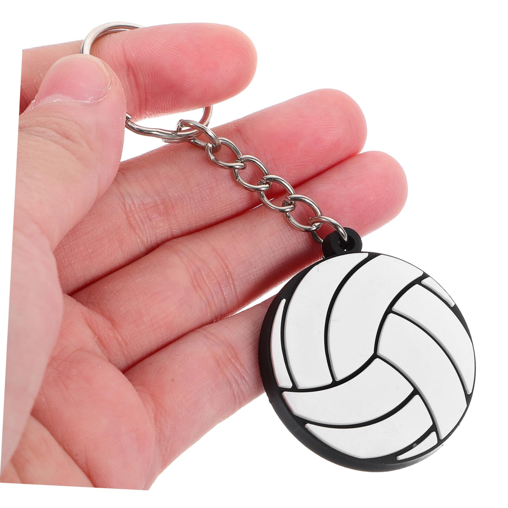 Parliky 60 PCS Mini Volleyball Keychain - Metal Hanging Keychain for Volleyball Players - PVC Key Ring for Sports Enthusiasts - Perfect for Gifts, Team Events, and Volleyball Accessories