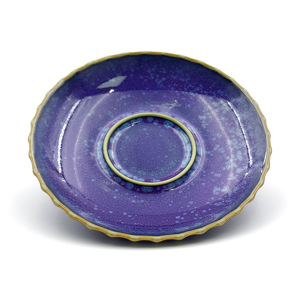 Japanese Jun Kiln Ceramic Petal-Shaped Gaiwan Tea Set - Traditional Chinese Tea Brewing Cup for Oolong, Pu-erh & Green Tea Lovers - Perfect for Home, Office & Tea Ceremonies