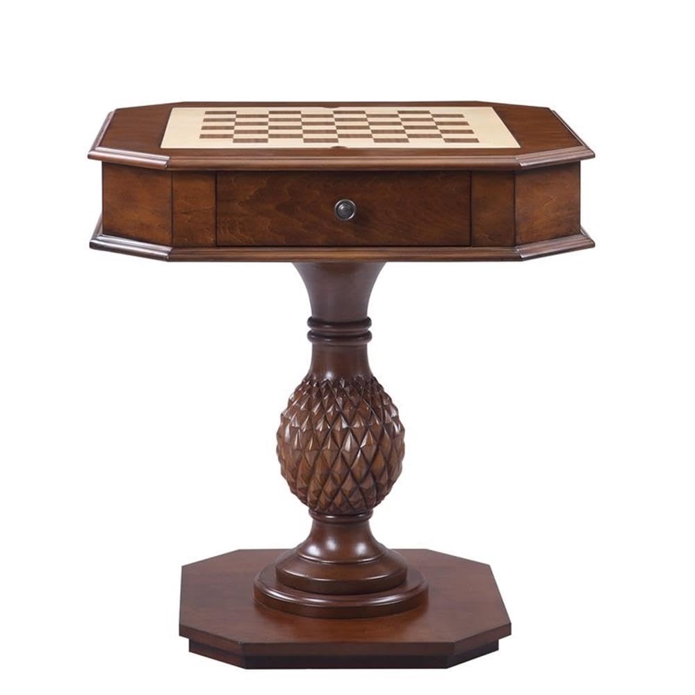 Acme Bishop II Premium Cherry Wood Game Table - Perfect for Poker, Board Games & Family Game Nights