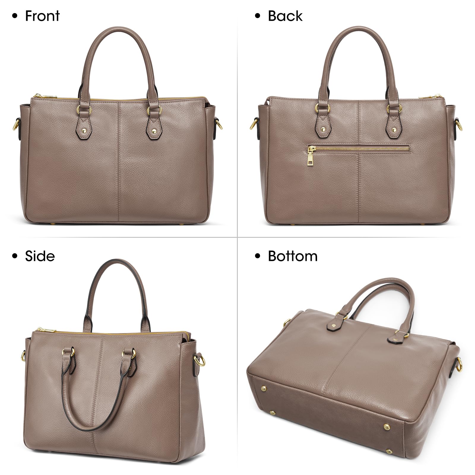 Kattee Soft Leather Tote Bags for Women - Stylish Shoulder Satchel Purses & Handbags | Perfect for Work, Travel & Everyday Use