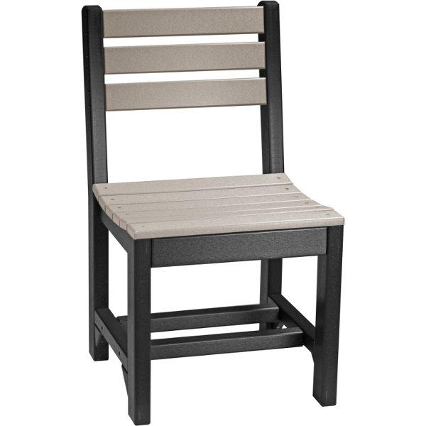 Island Side Chair - Modern Wicker Patio Dining Chair for Outdoor, Garden, Poolside & Porch Use - Lightweight & Durable Rattan Furniture for Backyard, Deck & Balcony