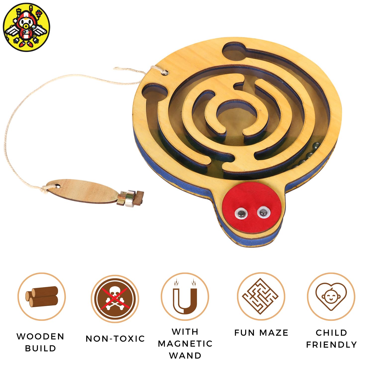Technybirds Wooden Dumper Truck Toy & Beetle Maze Puzzle Set - Montessori Educational Toys for Kids | STEM Learning, Problem Solving & Imaginative Play | Perfect for Preschool Classroom, Birthday Gifts & Family Game Night