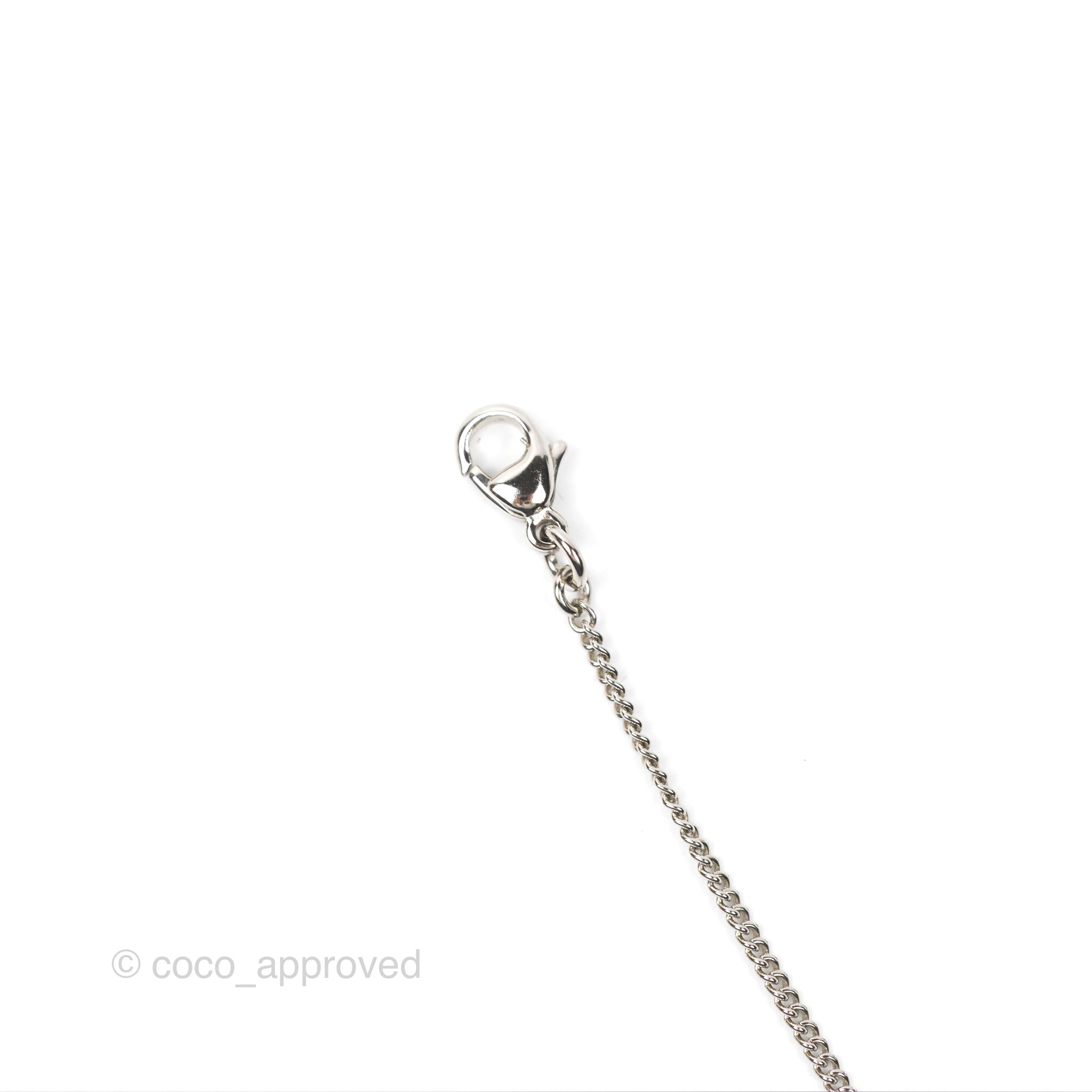 Chanel CC Crystal Necklace - Silver Tone 11V Pendant for Women | Elegant Fashion Jewelry Gift for Birthday, Anniversary & Special Occasions