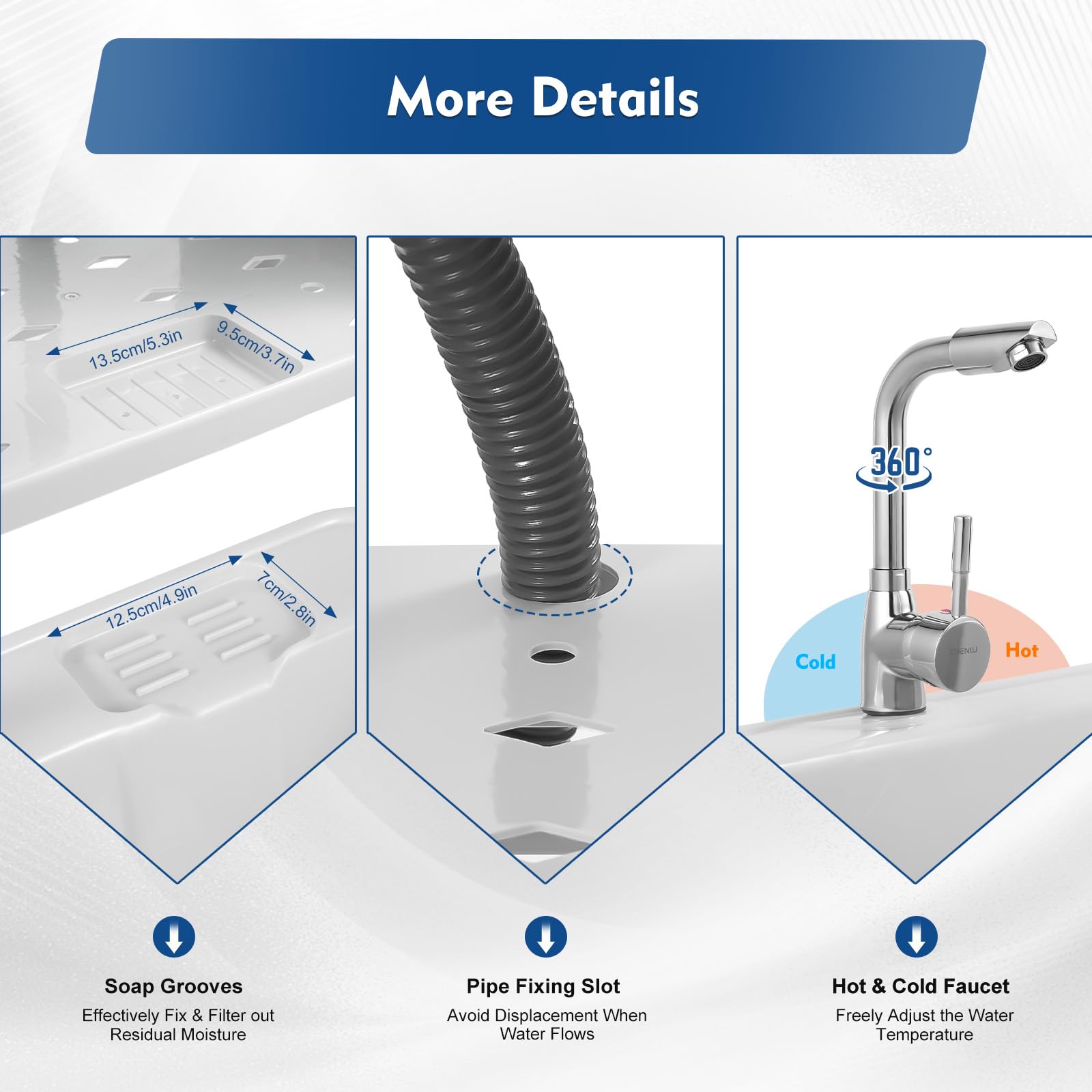 Heavy-Duty Utility Sink with Washboard - 31.5