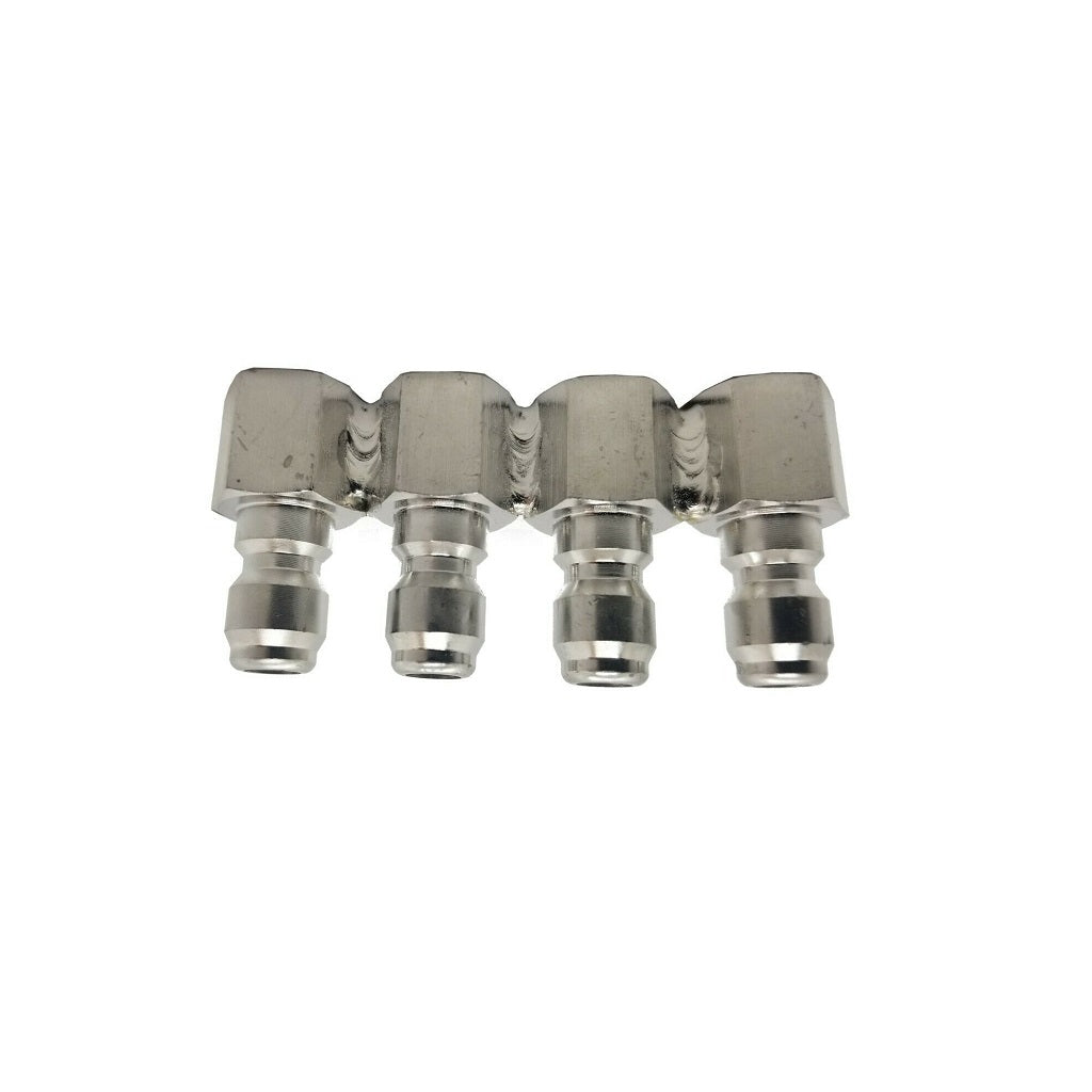 J Rod Quad Multi Nozzle Holder and Downstreaming Kit - Professional Pressure Washer Accessory for Car Washing, House Cleaning & Surface Maintenance