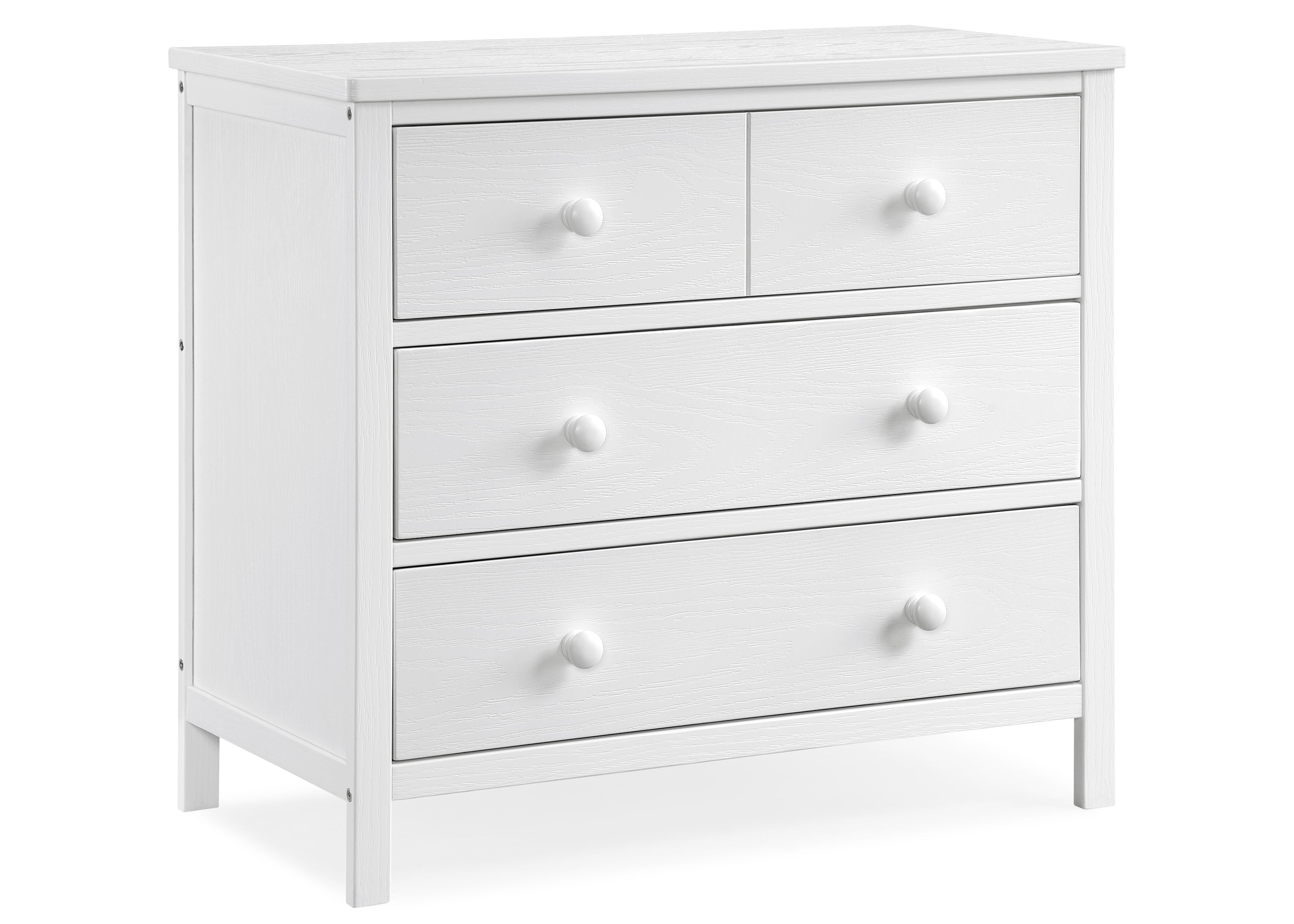Sweet Beginnings 3 Drawer Dresser - White Nursery Dresser with Soft-Close Drawers for Baby Room Organization | Perfect for Baby Clothes, Diapers & Nursery Storage
