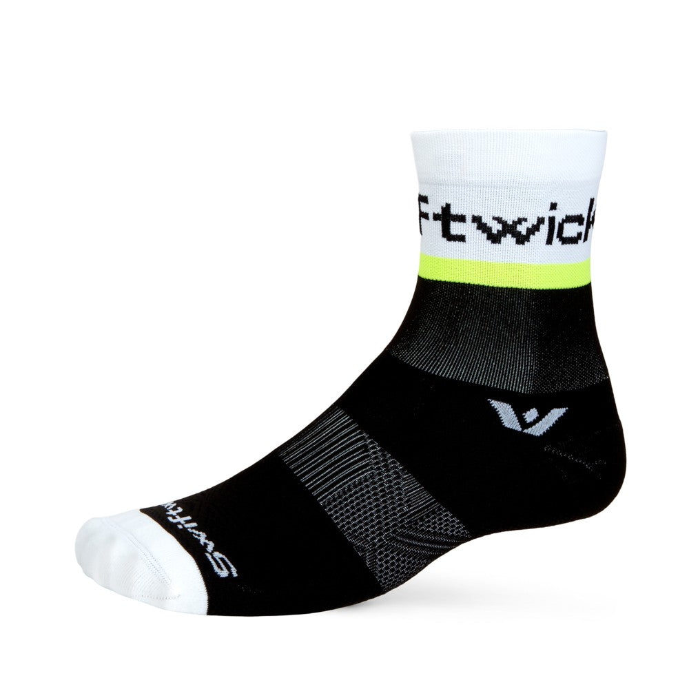 Swiftwick Aspire Mid Crew Socks - Performance Running & Hiking Socks for Men & Women - Moisture-Wicking, Cushioned, Arch Support - Ideal for Trail Running, Gym Workouts & Outdoor Adventures