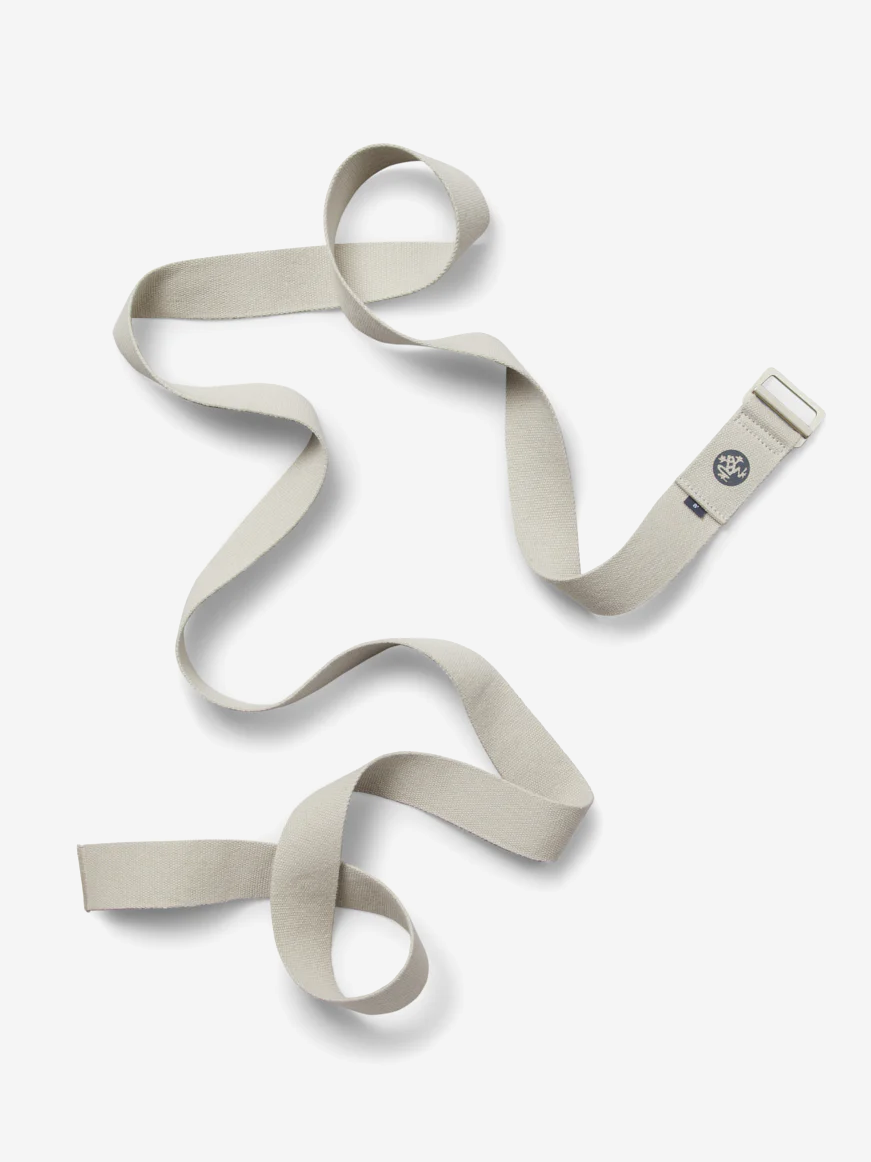 Manduka AligN Yoga Strap 244cm (8ft) - Premium Yoga Accessory for Stretching, Flexibility & Alignment - Perfect for Yoga, Pilates & Home Workouts