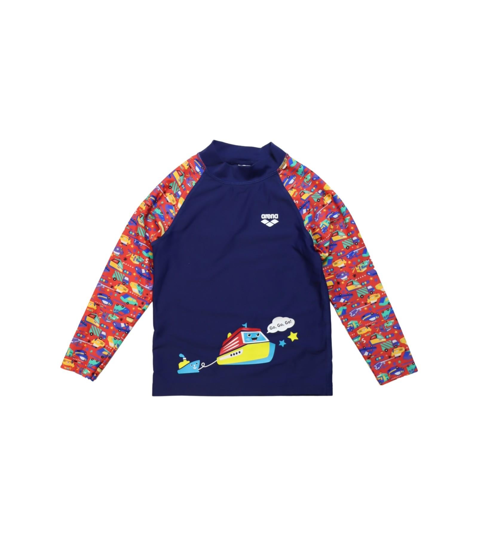 Arena Rash Guard 4T - Kids UV Protection Swim Shirt for Boys & Girls - Perfect for Swimming, Surfing, and Beach Activities