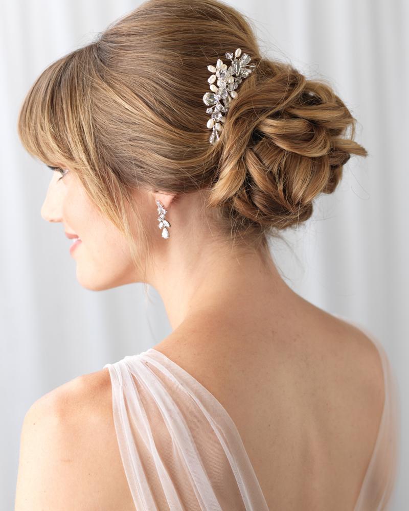 Priscilla Freshwater Pearl Hair Comb - Elegant Bridal Hair Accessory for Weddings, Prom & Special Occasions