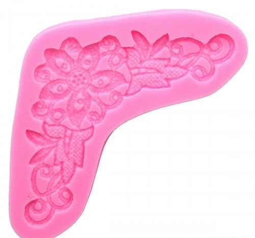 R&H Silicone Lace Corner Molds for Resin Art, Clay Crafts, DIY Decor, Wax, Soap & Candle Making - Perfect for Home Decor, Wedding Centerpieces & Gift Projects
