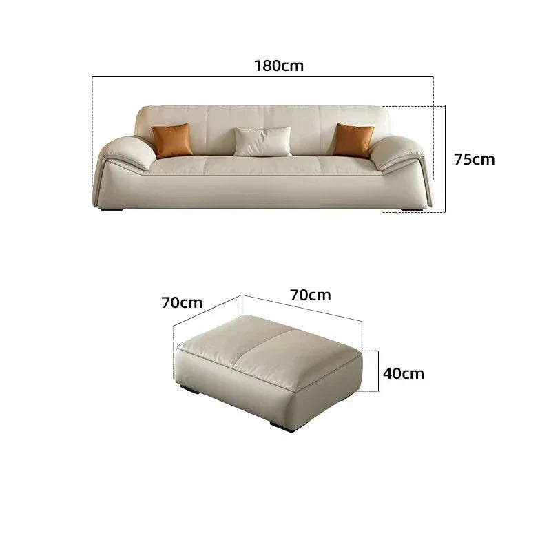 Premium Filler Lounge Sofa - Ultra Soft Sectional Couch with Removable Covers, Modern Living Room Furniture for Home Theater & Family Gatherings
