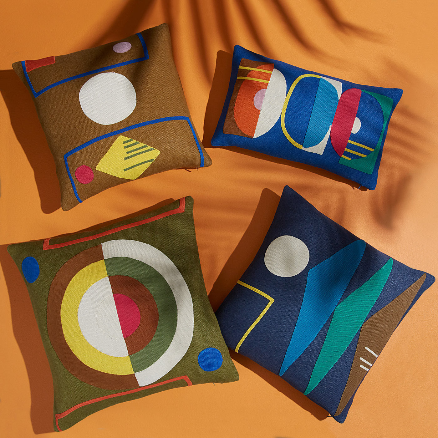 Monterey Shapes Pillow - Soft & Comfortable Geometric Cushion for Kids & Adults - Perfect for Nursery, Bedroom, Sofa & Travel