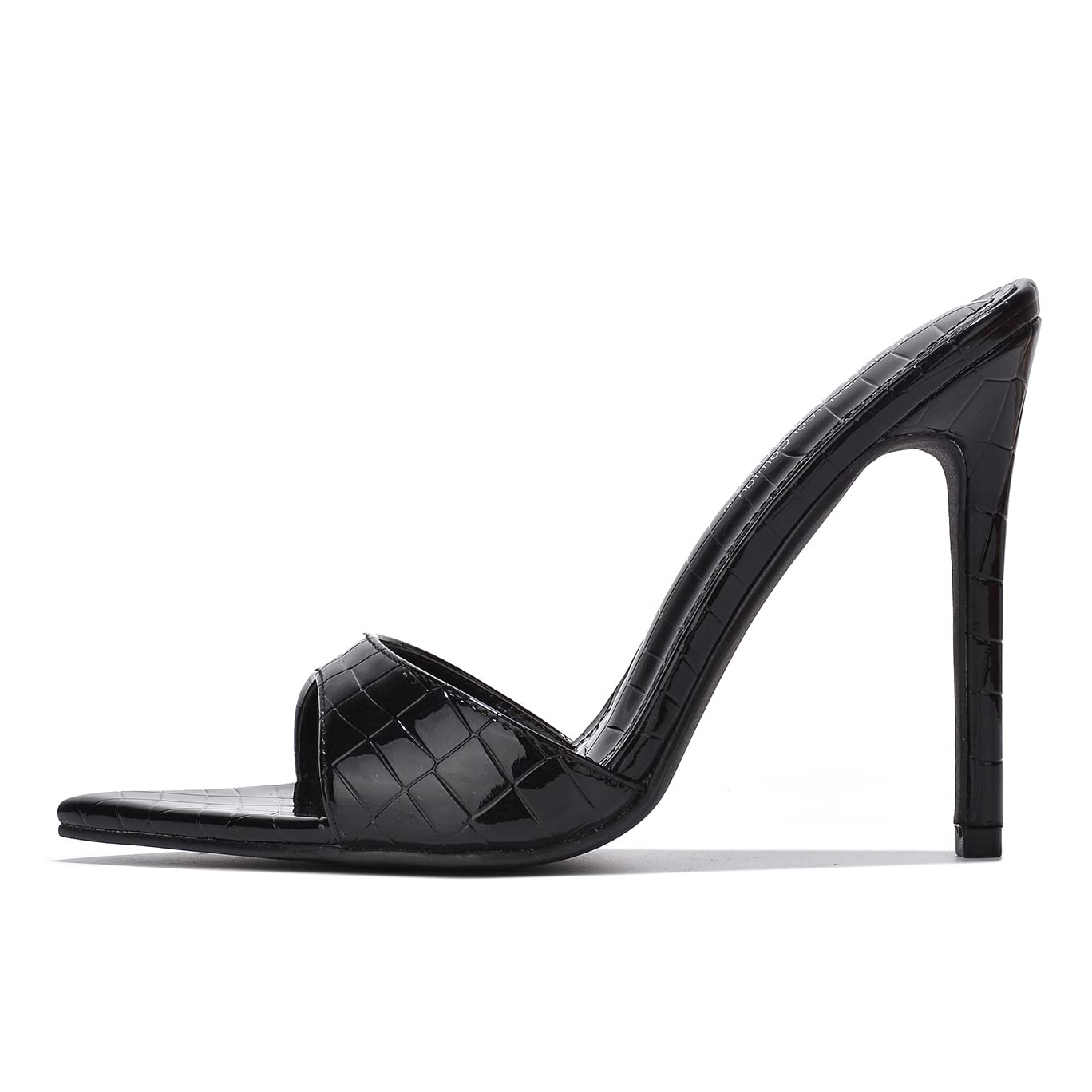 Cape Robbin Kameron Women's Stiletto Slip On Heels - Pointed Toe Rhinestone Heeled Sandals for Women | Elegant Evening Wear & Party Shoes for Weddings, Prom & Special Occasions
