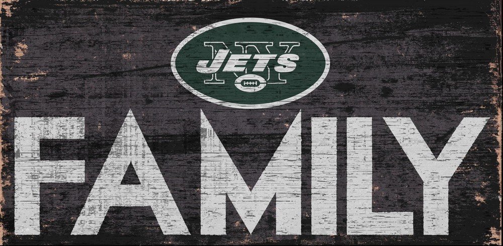Fan Creations New York Jets Family Sign - Officially Licensed NFL Home Decor for Fans - Perfect for Game Room, Man Cave, or Sports Themed Bedroom