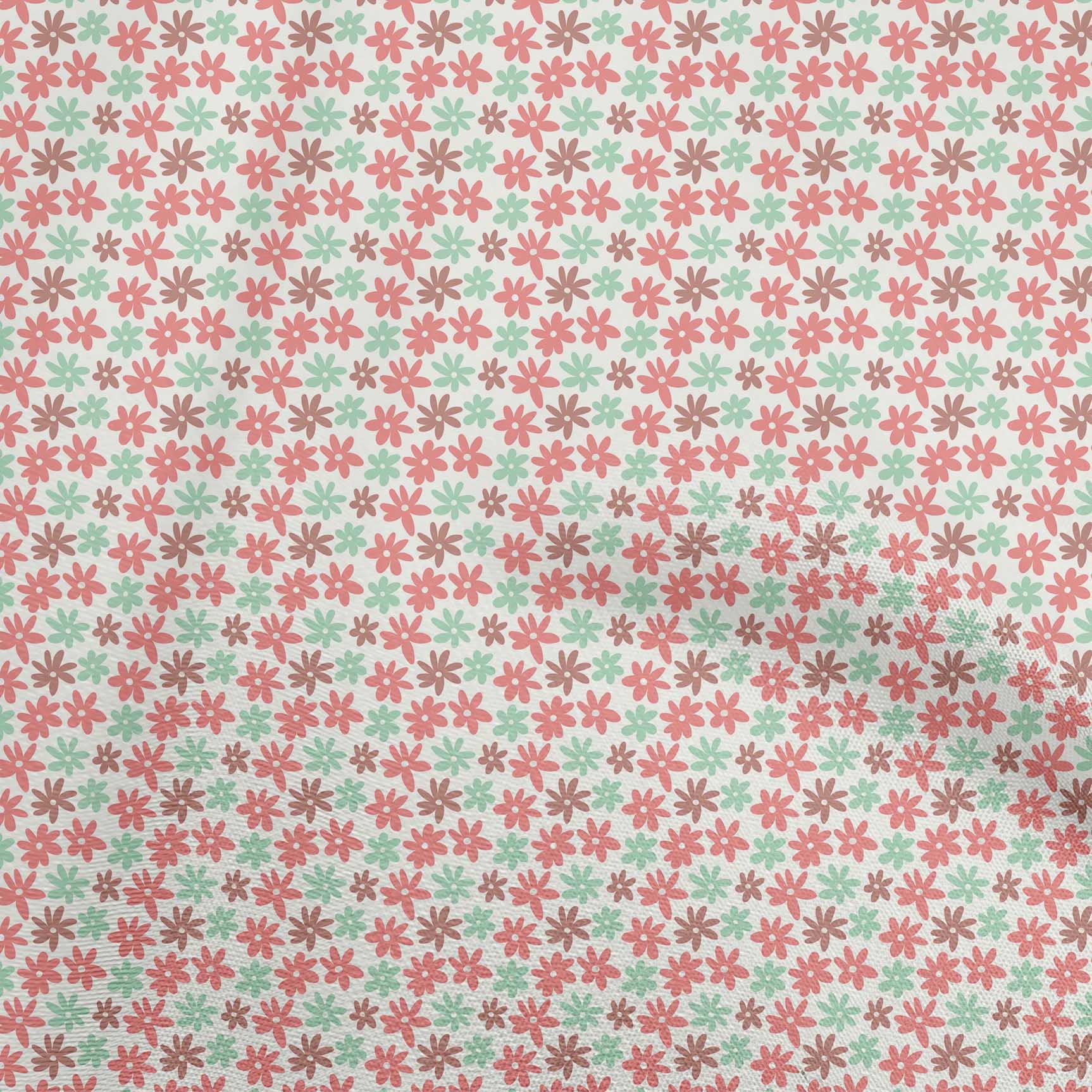 oneOone Rayon Red Floral Print Fabric by The Yard - 56 Inch Wide for DIY Clothing, Dresses, Skirts & Home Decor Sewing Projects | Soft, Lightweight & Easy to Sew