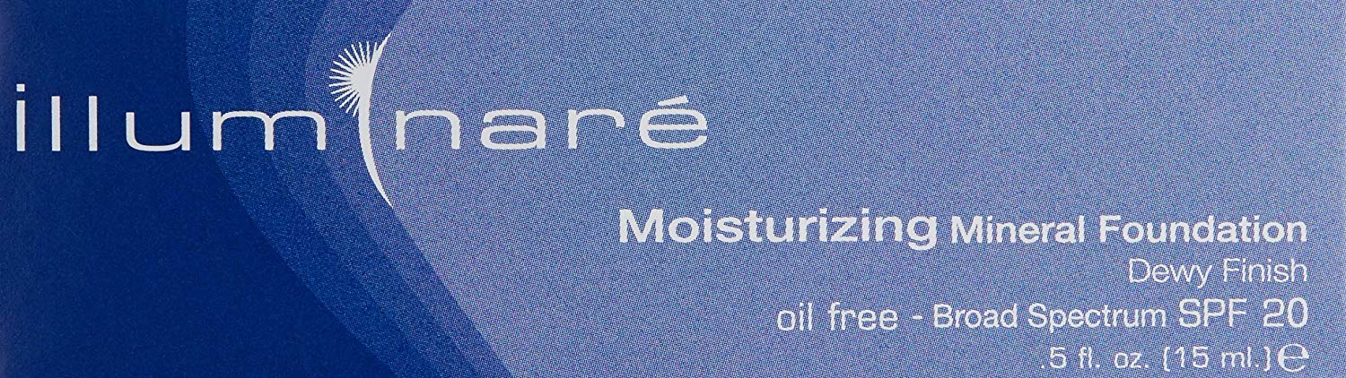 Illuminare Moisturizing Mineral Foundation - 0.5 oz | Natural Makeup for Dry Skin | Perfect for Daily Wear & Sensitive Skin