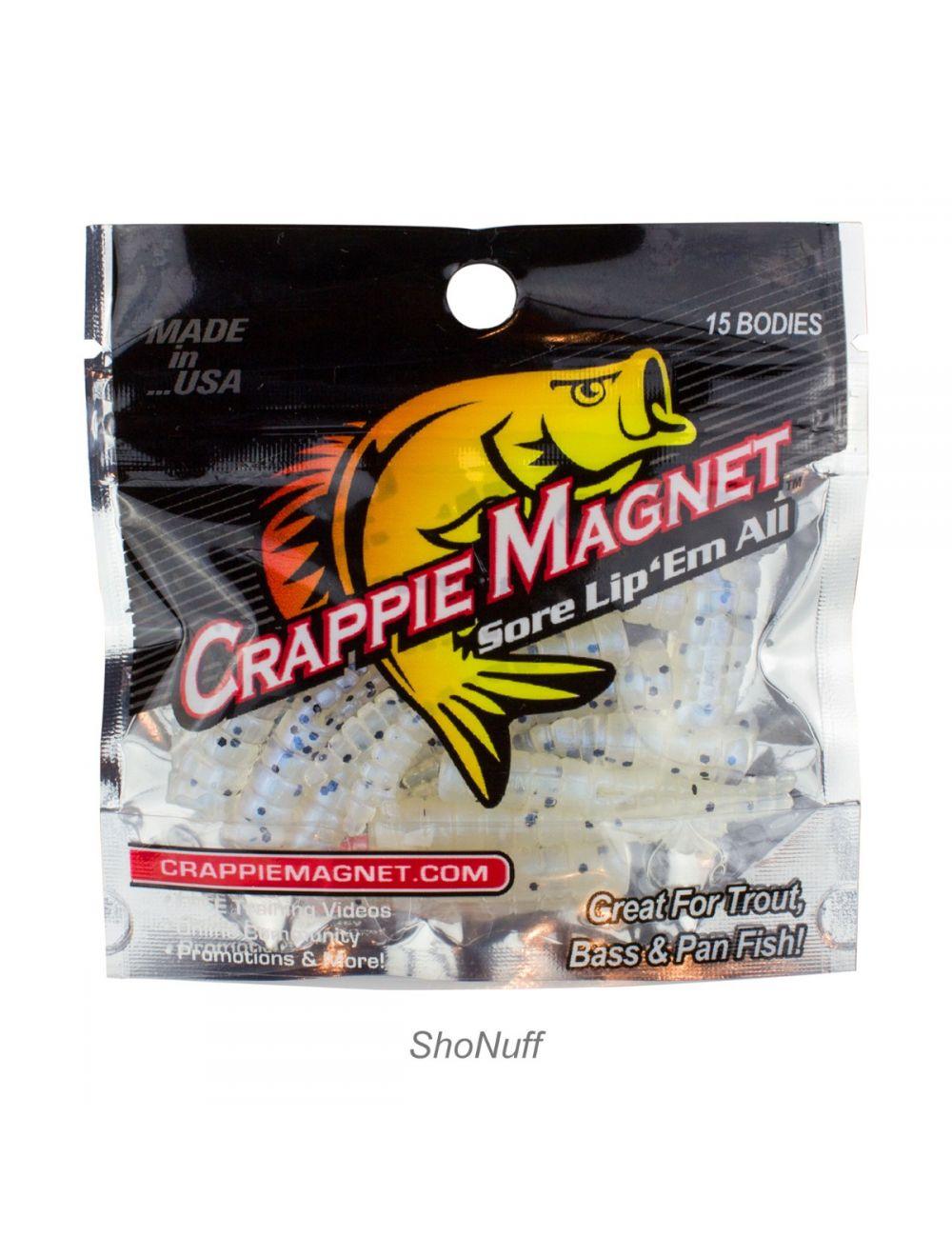 Leland Lures Crappie Magnet 15-Piece Soft Plastic Bait Kit for Crappie Fishing - Perfect for Freshwater Fishing & Ice Fishing