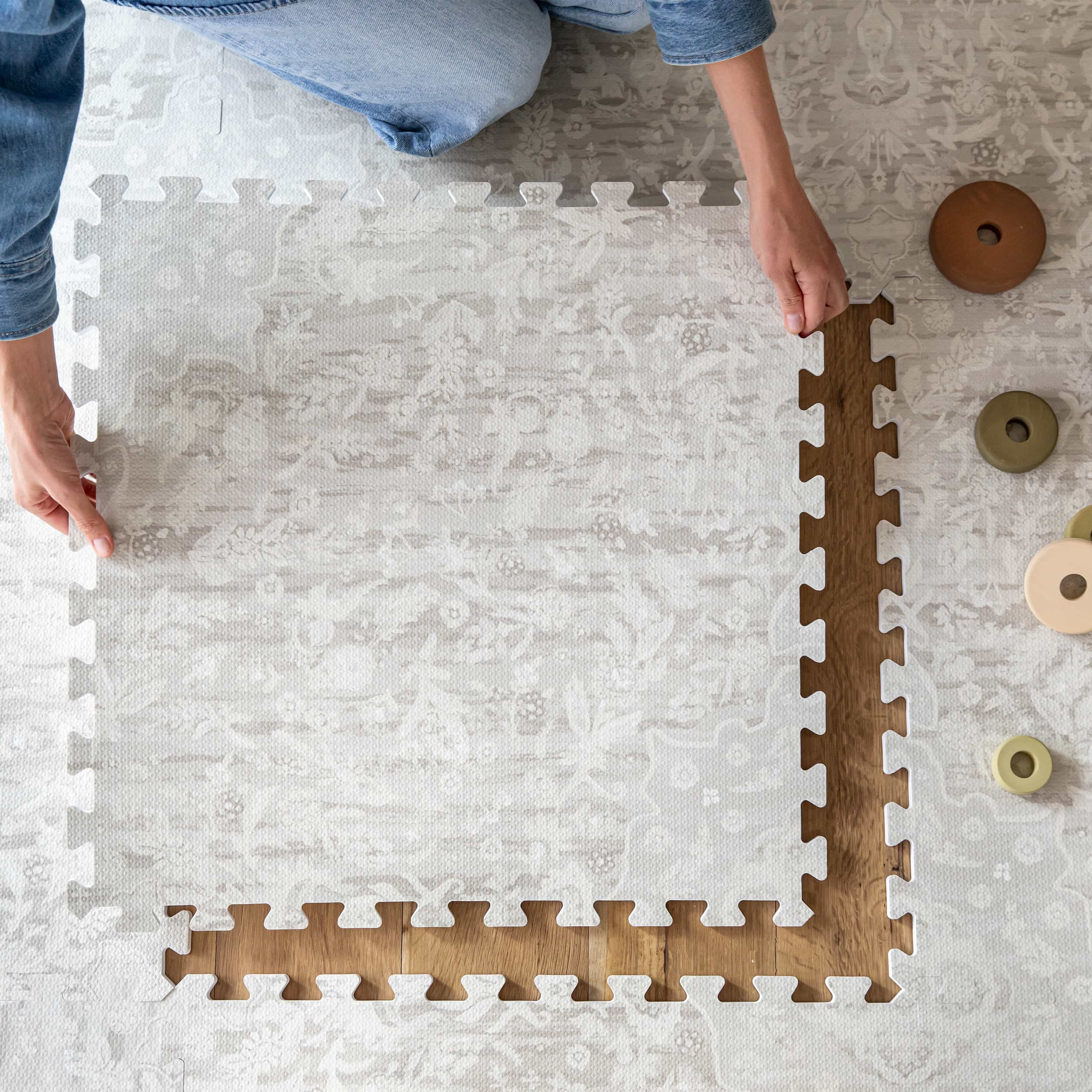 Little Nomad Play Mat | Emile - Non-Toxic, Eco-Friendly Baby Play Mat for Crawling & Tummy Time - Perfect for Nursery, Daycare & Home Play Areas