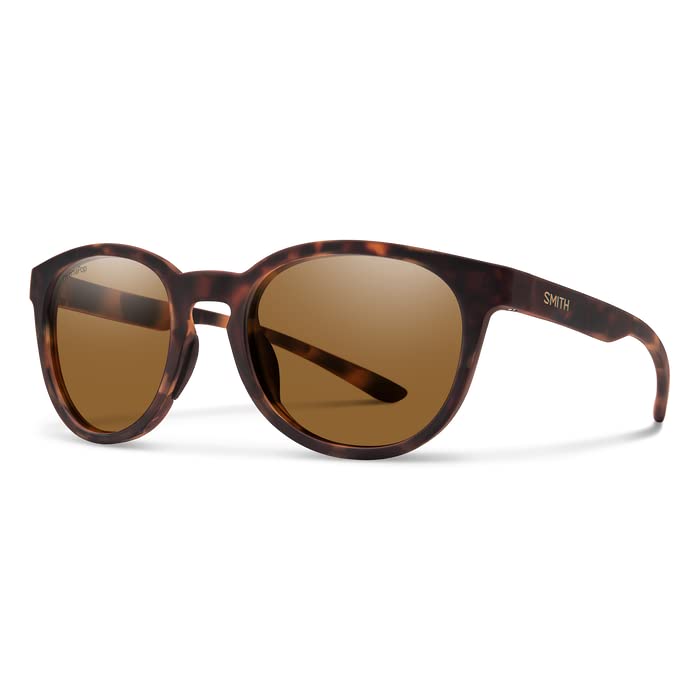 SMITH Eastbank Round Sunglasses for Men & Women - UV Protection Polarized Lenses + Free Designer iWear Eyewear Kit | Perfect for Outdoor Activities, Beach, Driving & Fashion Accessories