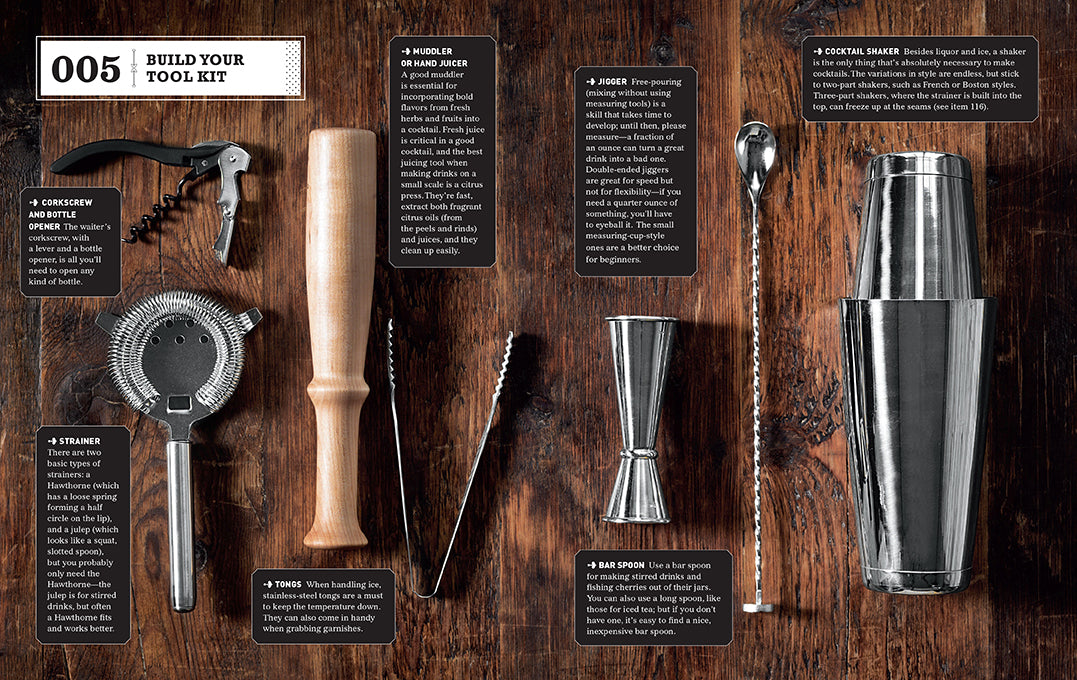 The Complete Cocktail Manual - Essential Guide to Mixing Drinks & Bartending Techniques | Perfect for Home Bars, Parties & Professional Bartenders