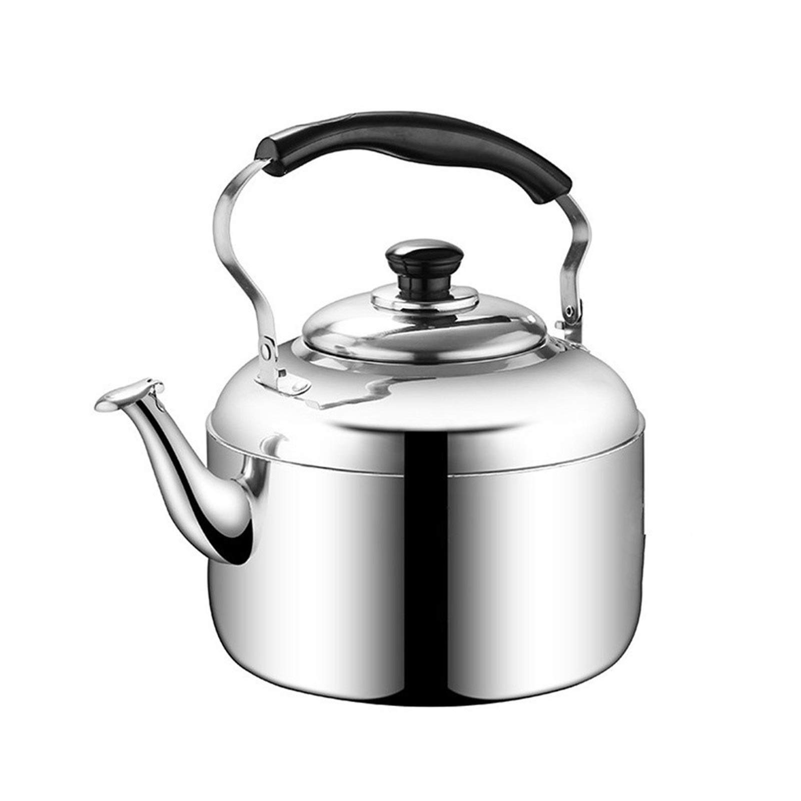 Premium Stainless Steel Whistle Tea Kettle for Gas & Electric Stoves - Large 2.5QT Capacity with Cool-Touch Handle - Perfect for Tea Lovers, Camping & Home Kitchen Use