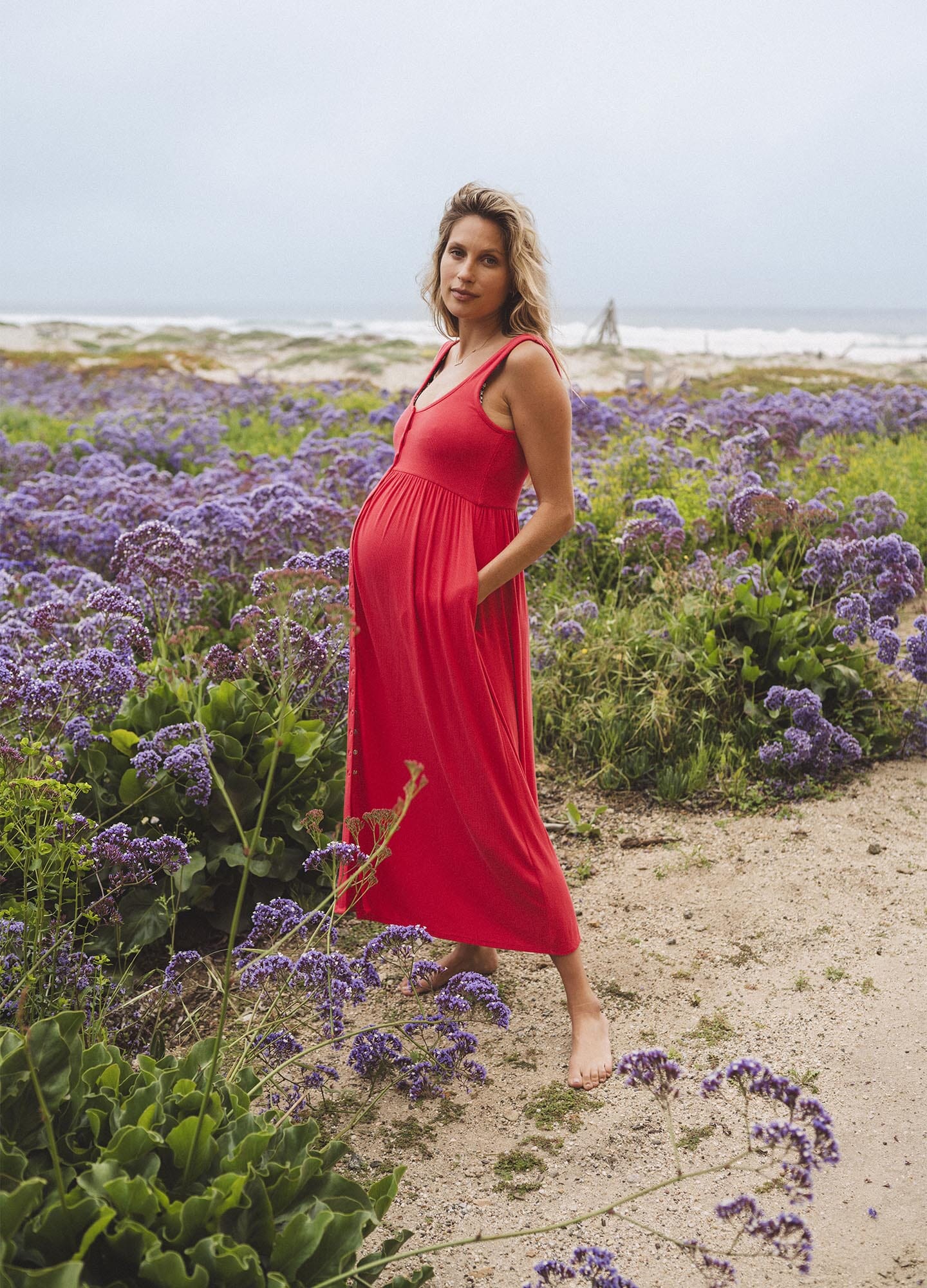 Ultra Soft Ribbed Nursing Tank Dress for Maternity & Breastfeeding - Comfortable & Stylish for Everyday Wear, Lounging & Nursing Sessions