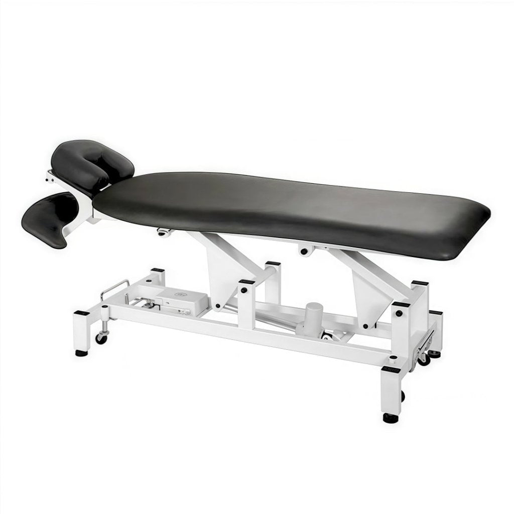 Silverfox Flat 1 Motor Electric Massage Bed - Professional Physiotherapy Treatment Table 2212C for Pain Relief & Muscle Relaxation - Perfect for Home, Spa, and Chiropractic Clinics
