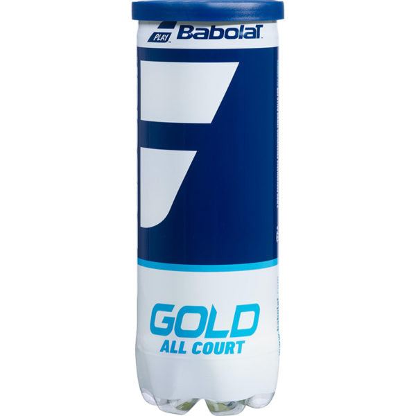 Babolat Gold All Court X 3 Tennis Balls - Premium Tennis Balls for Hard Courts & Clay Courts - Perfect for Practice, Matches & Training Sessions
