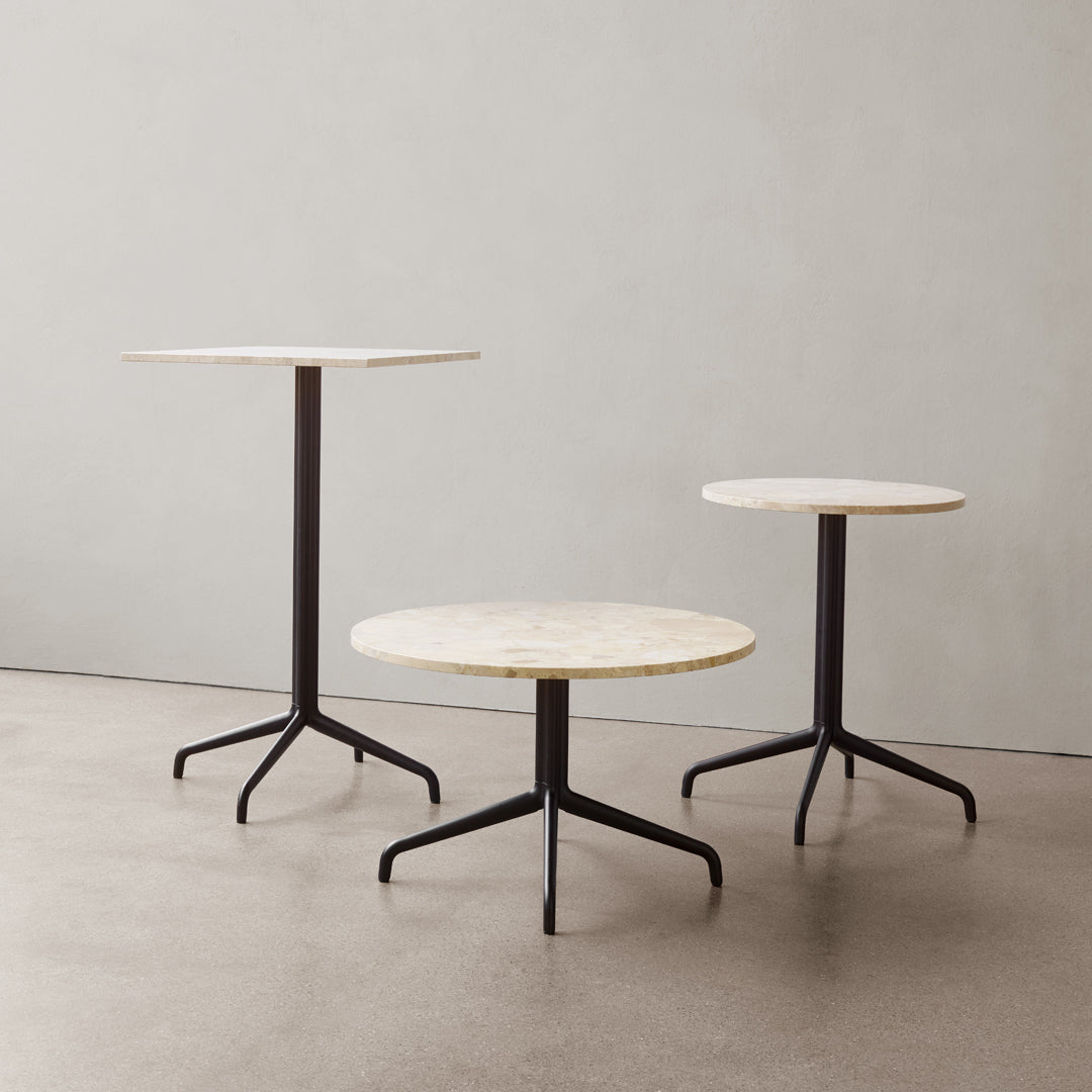 Modern Harbour Column Round Dining Table with Star Base - Perfect for Kitchen, Dining Room & Small Space