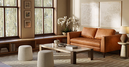 Modern 3-Seater Apartment Sofa - Calle 75 Collection | Comfortable Fabric Couch for Small Spaces | Perfect for Living Rooms, Studios & Lofts