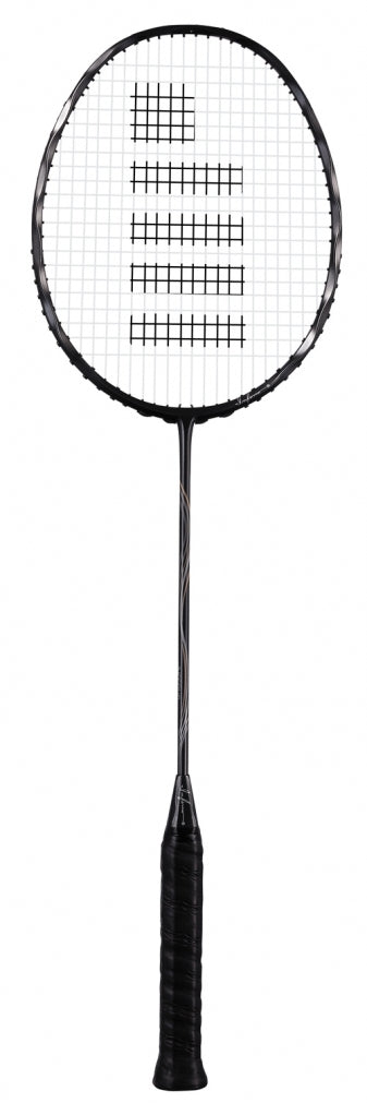 Gosen Inferno Badminton Racket (Black) - Professional Carbon Fiber Shuttlecock Racket for Advanced Players - Perfect for Tournaments & Training Sessions