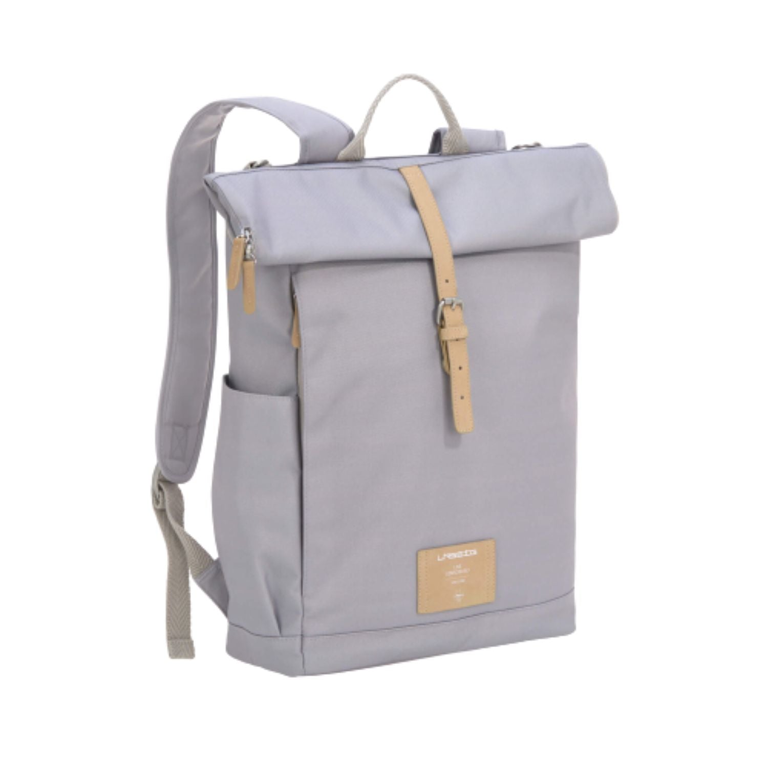 Lassig Green Label Rolltop Diaper Backpack - Waterproof Baby Bag for Travel, Hiking & Daily Use - Spacious & Stylish Diaper Tote with Insulated Pocket