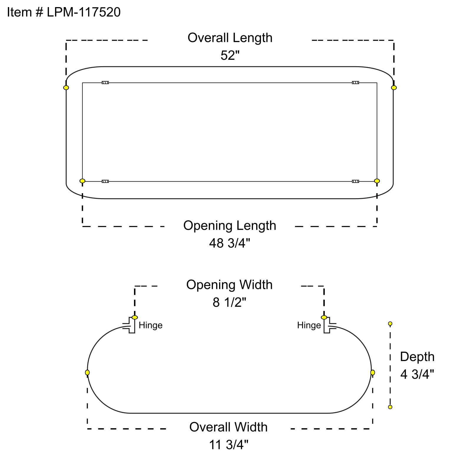 Puff Diffuser Replacement Lens - 4ft Fixture Compatible White Acrylic Cloud Diffuser with Mounting Clips (LPM-117520) - Perfect for Home Lighting, Office Decor, and Commercial Spaces