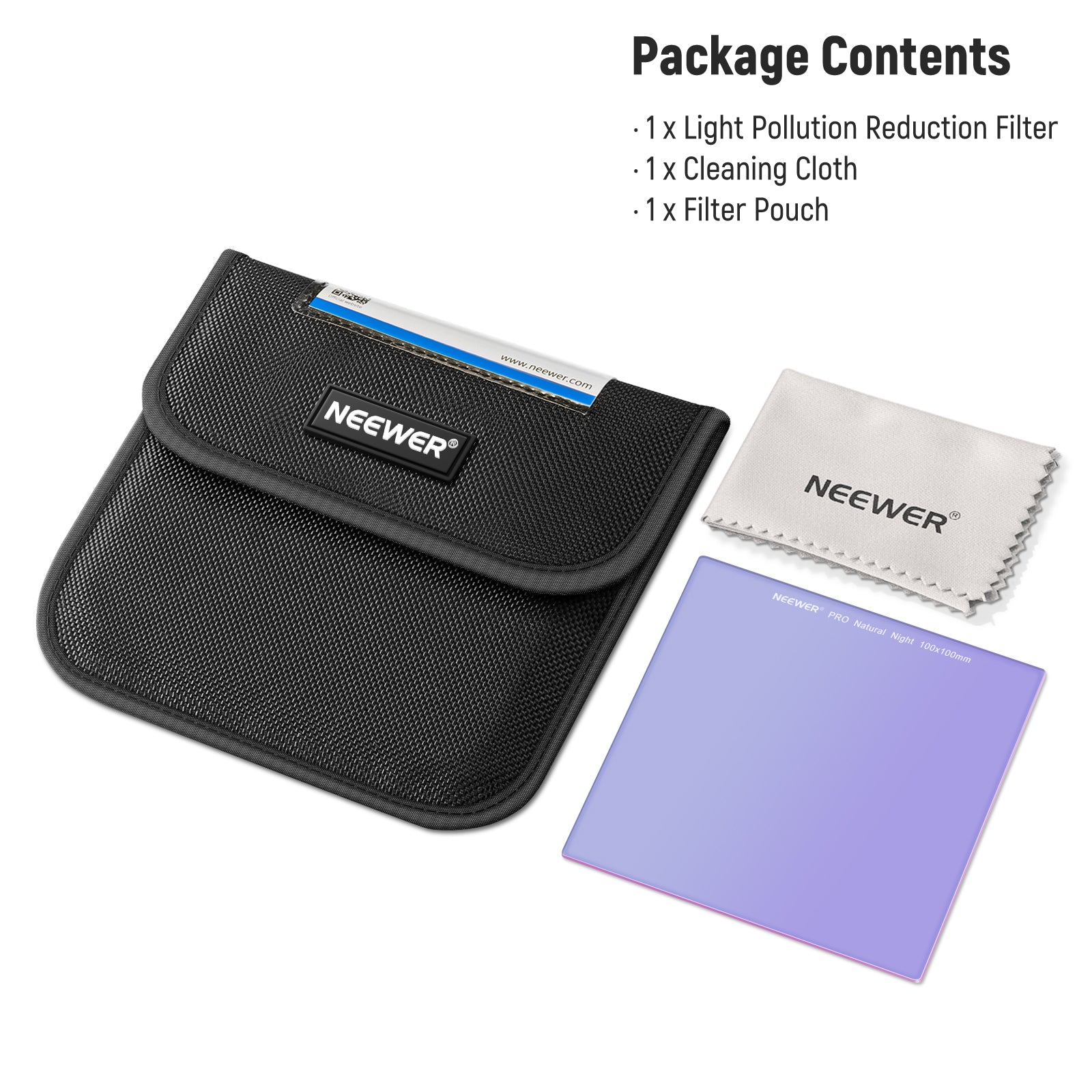 NEEWER FL SQ6 100x100mm Square Photography Filter for Night & Low Light Shooting - Perfect for Landscape, Astrophotography & Long Exposure Photography