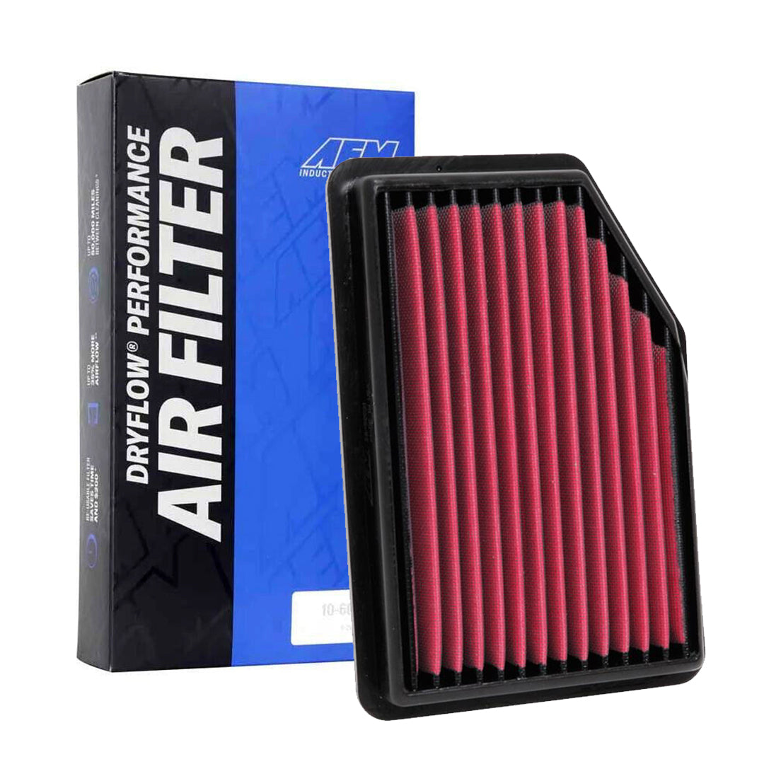 AEM 28-50031 Dryflow Washable Air Filter - High Performance Reusable Air Filter for Cars, Trucks & SUVs - Perfect for Off-Roading, Racing & Daily Driving