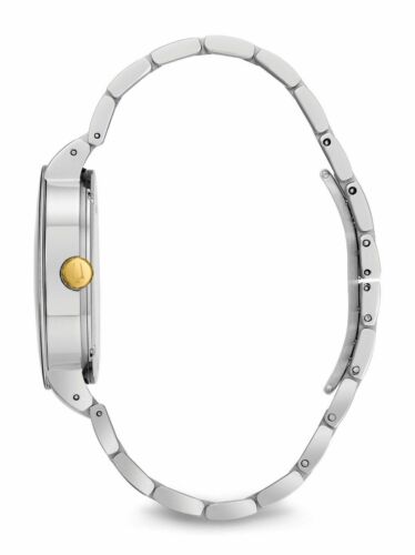 Bulova 98C123 Futuro Two-Tone Stainless Steel Bracelet Watch for Men - 40mm Waterproof Dress & Casual Timepiece for Business, Office & Everyday Wear
