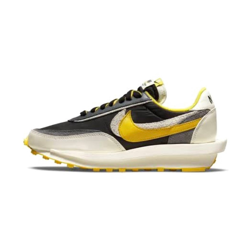 Nike x Sacai x Undercover LD Waffle Sneakers - Black & Bright Citron Colorway - Limited Edition Collaboration - Perfect for Streetwear & Casual Fashion