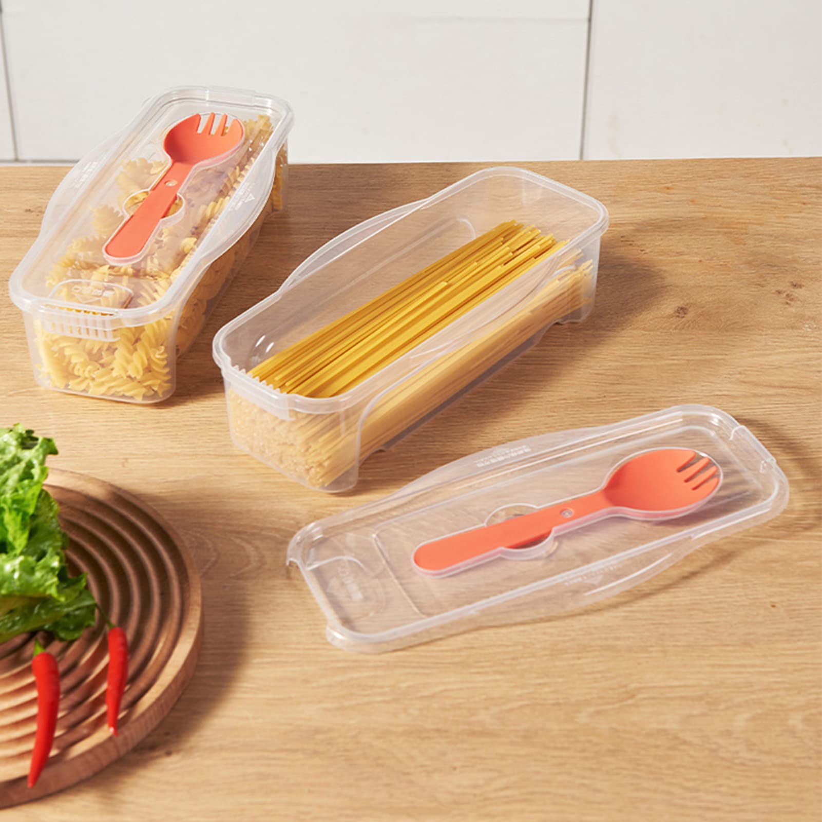 Microwave Pasta Cooker with Strainer - Heat Resistant Pasta Steamer & Spaghetti Noodle Cooking Box - 1.3L Kitchen Accessory (26x9x8cm) - Perfect for Quick Meals, Dorm Cooking & Busy Weeknights