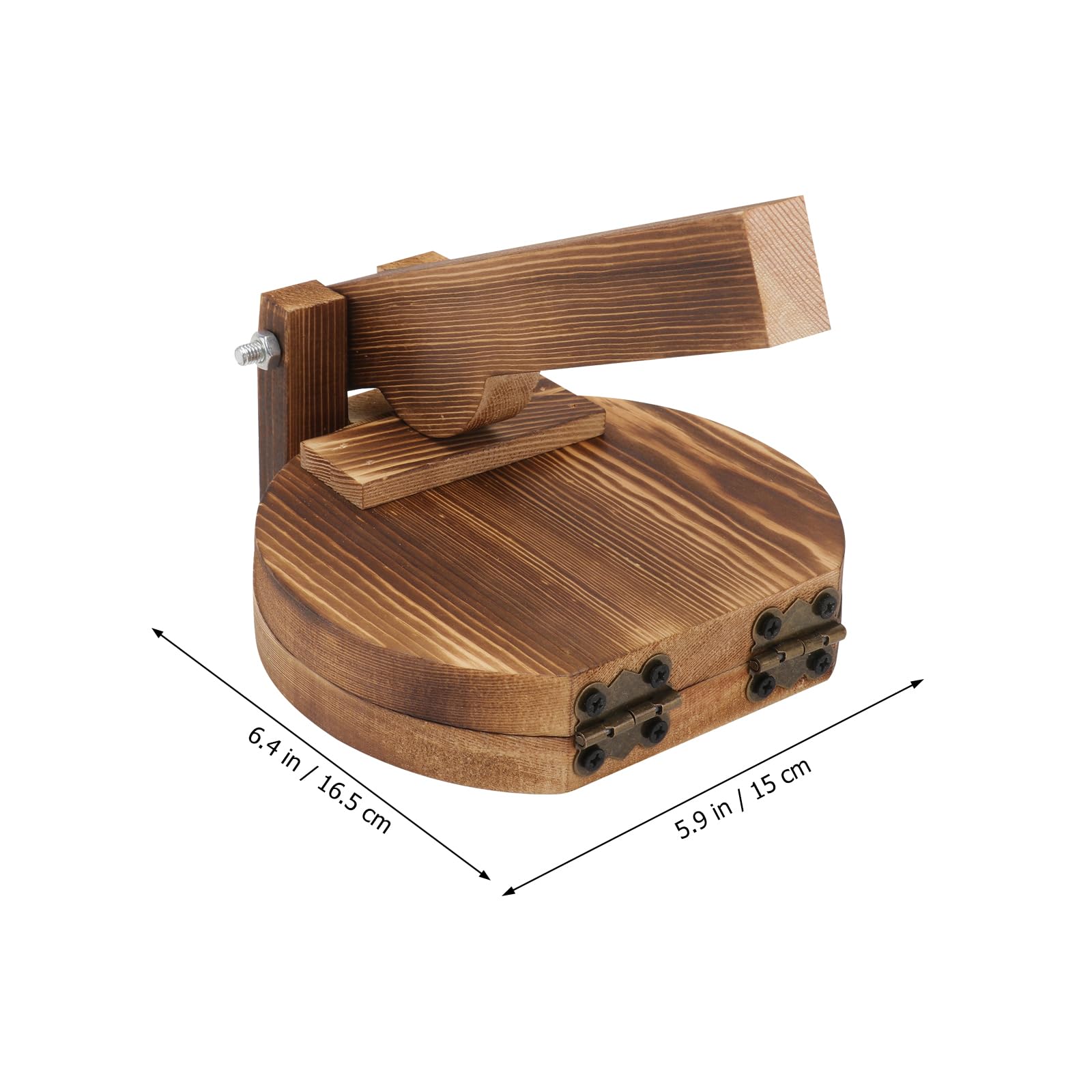 Angoily Wooden Tortilla Press & Dumpling Mold - Pre-Seasoned for Flour Tortillas, Roti, Dosa & More | Perfect for Home Cooking, Mexican Cuisine & Asian Dishes