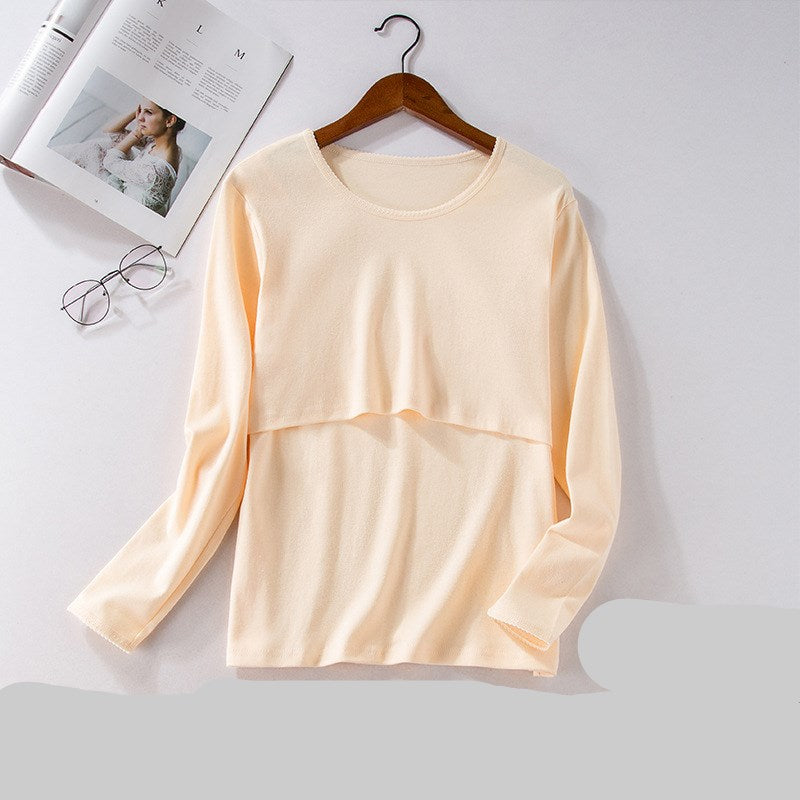 Maternity Cotton Clothes for Fall - Soft & Comfortable Pregnancy Wear for Autumn Season - Perfect for Casual Outings and Maternity Photos