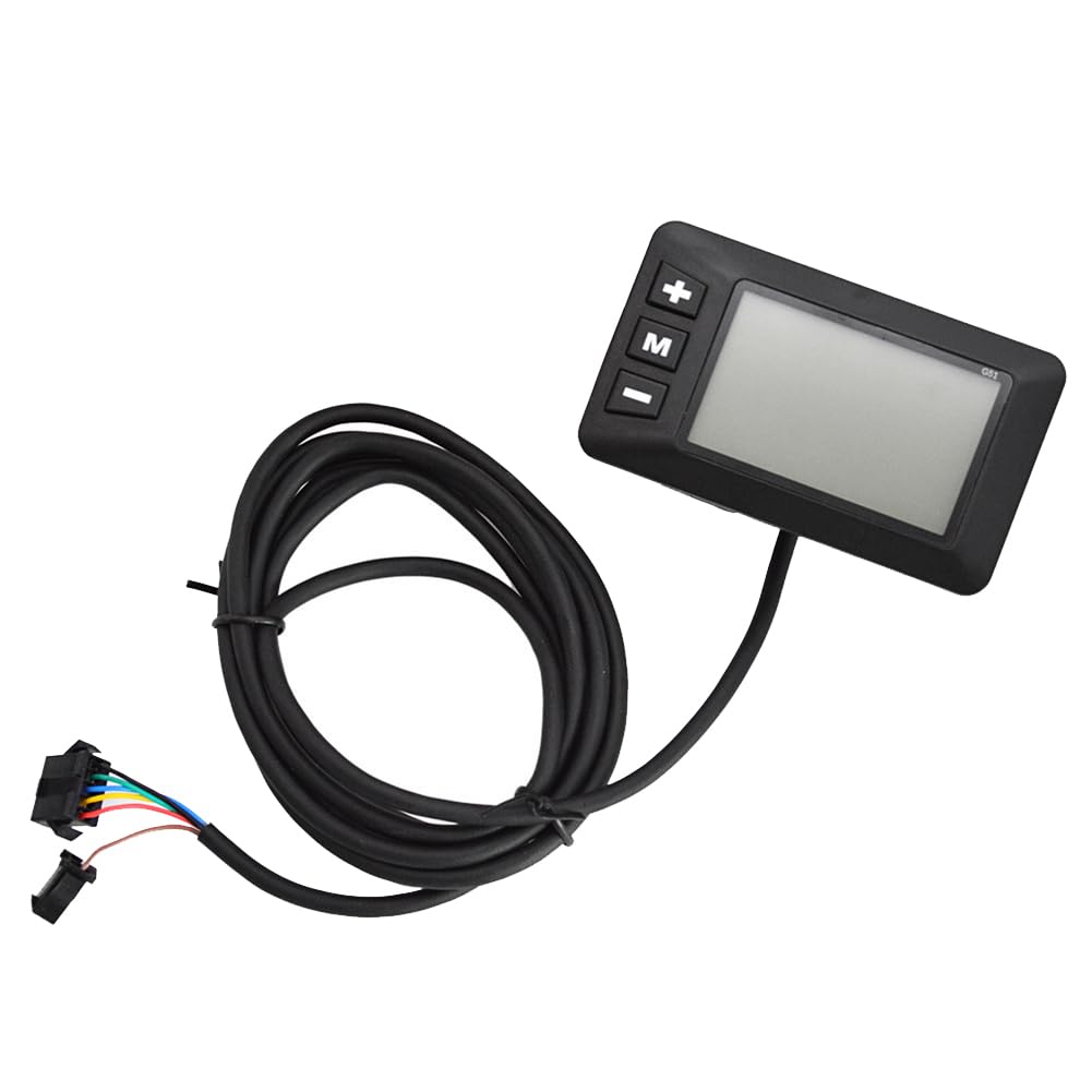 UAELUA G51 LCD Display 5Pin Waterproof Controller for Electric Bikes & Scooters - E-Bike Accessories, Accelerator Connector - Perfect for Commuting, Off-Road & Urban Riding